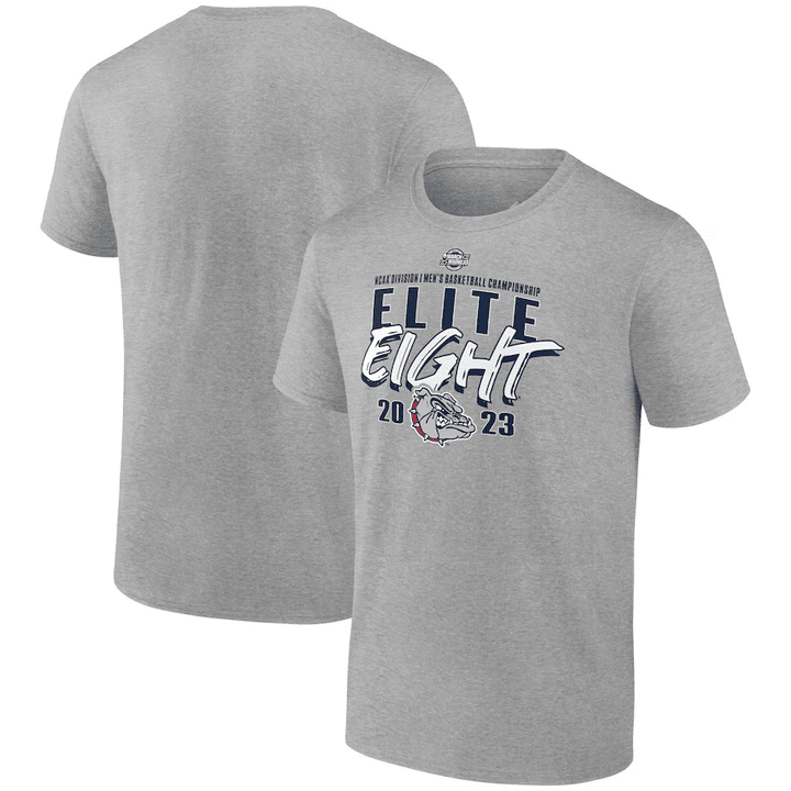 White Gonzaga Bulldogs 2023 2D T-Shirt For Fan