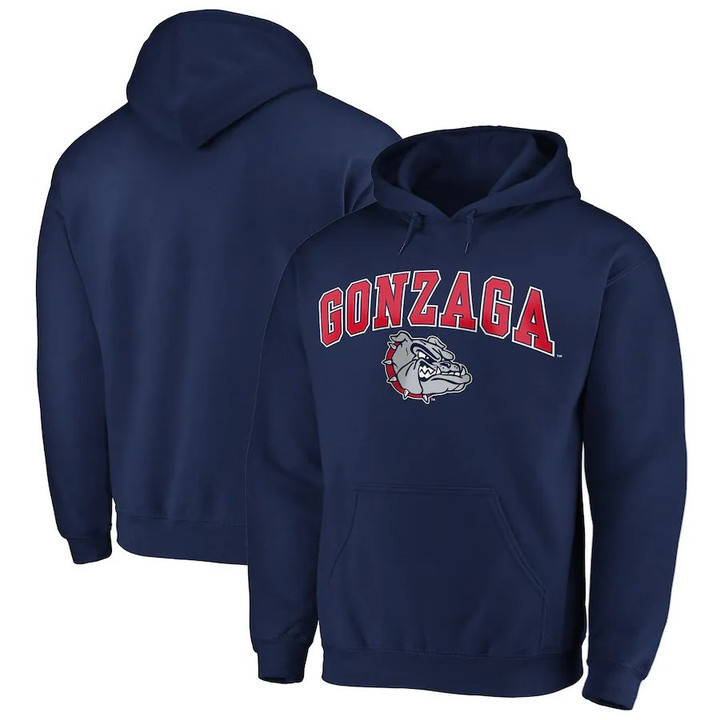 Gonzaga Bulldogs On Blue Background Print 2D Hoodie