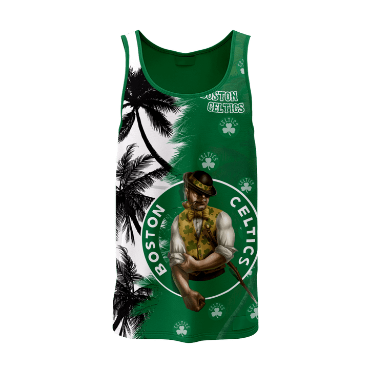 Boston Celtics Beach Summer 3D Men's Tank Top