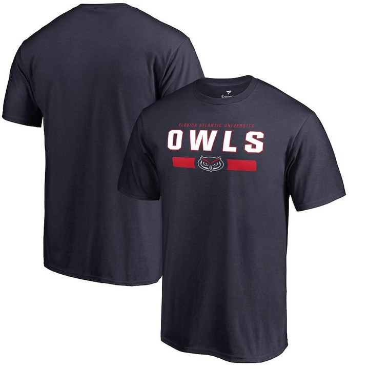 FAU Owls Pattern On Dark Blue Background 2D T-Shirt