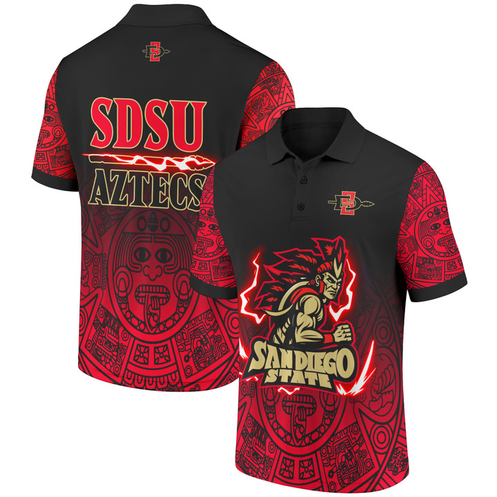 San Diego State Aztecs Basketball Pattern 3D Men's Polo Shirt