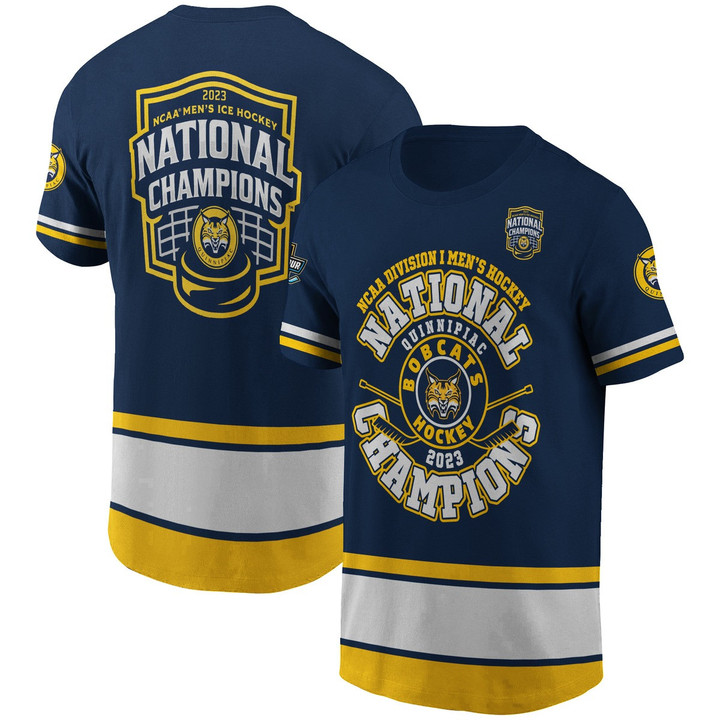 Quinnipiac Bobcats National Collegiate Athletic Association 2023 Champions 2 Unisex T-Shirt SH1