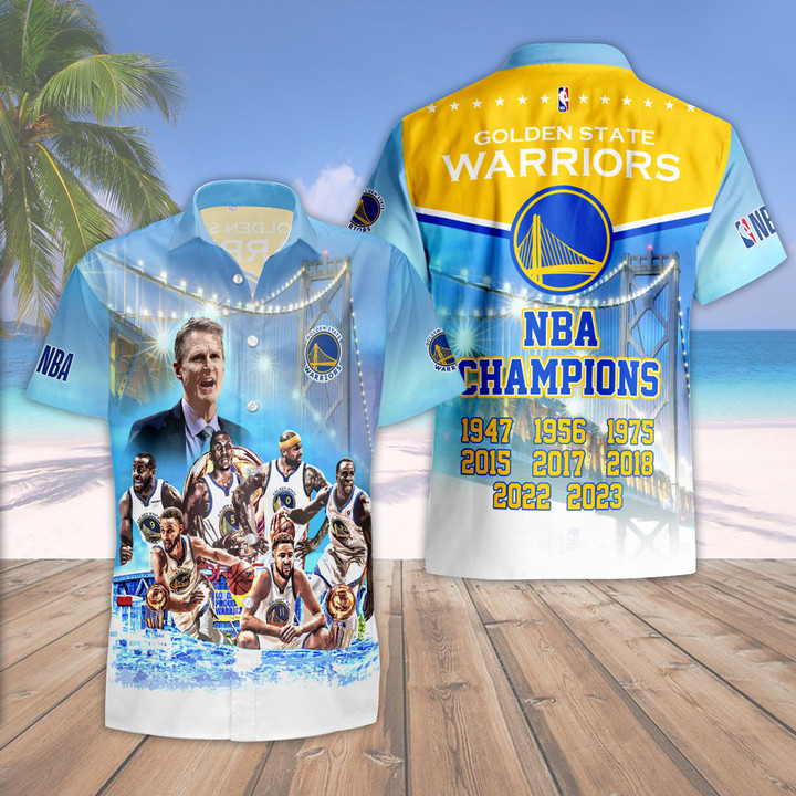 Golden State Warriors - National Basketball Association 2023 AOP Hawaiian Shirt V6