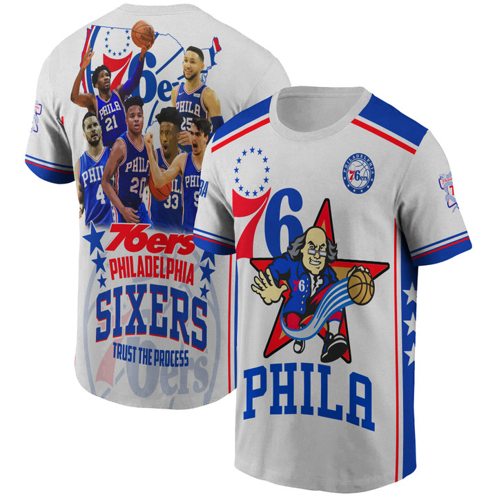 Philadelphia 76ers - National Basketball Association 2023 Unisex AOP T-Shirt V8