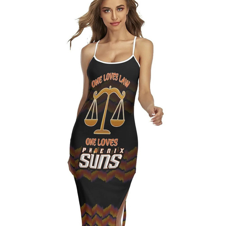 One Loves Law One Loves Phoenix Suns Print Cross Cami Dress