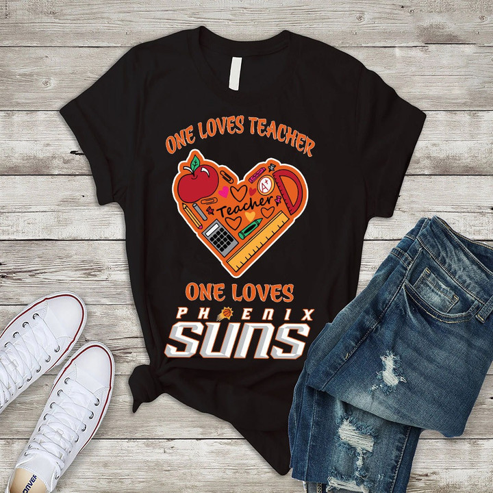 One Loves Teacher One Loves Phoenix Suns Print 2D T-Shirt For Women's
