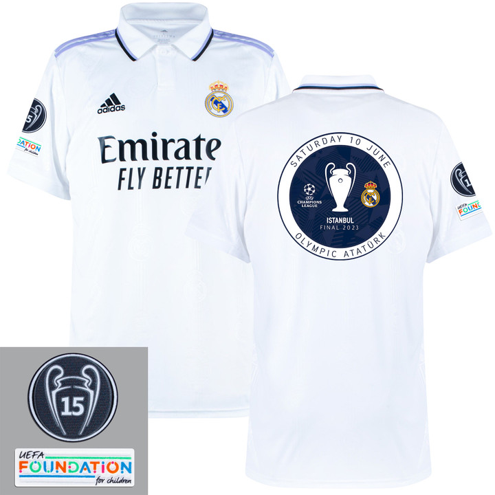 Real Madrid Champions 2023 UEFA Champions Leauge Istanbul Cup Men Jersey