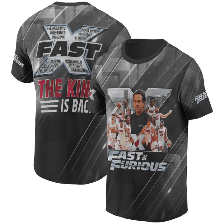 Miami Heat Too Fast Too Furious National Basketball Association 2023 AOP T-Shirt