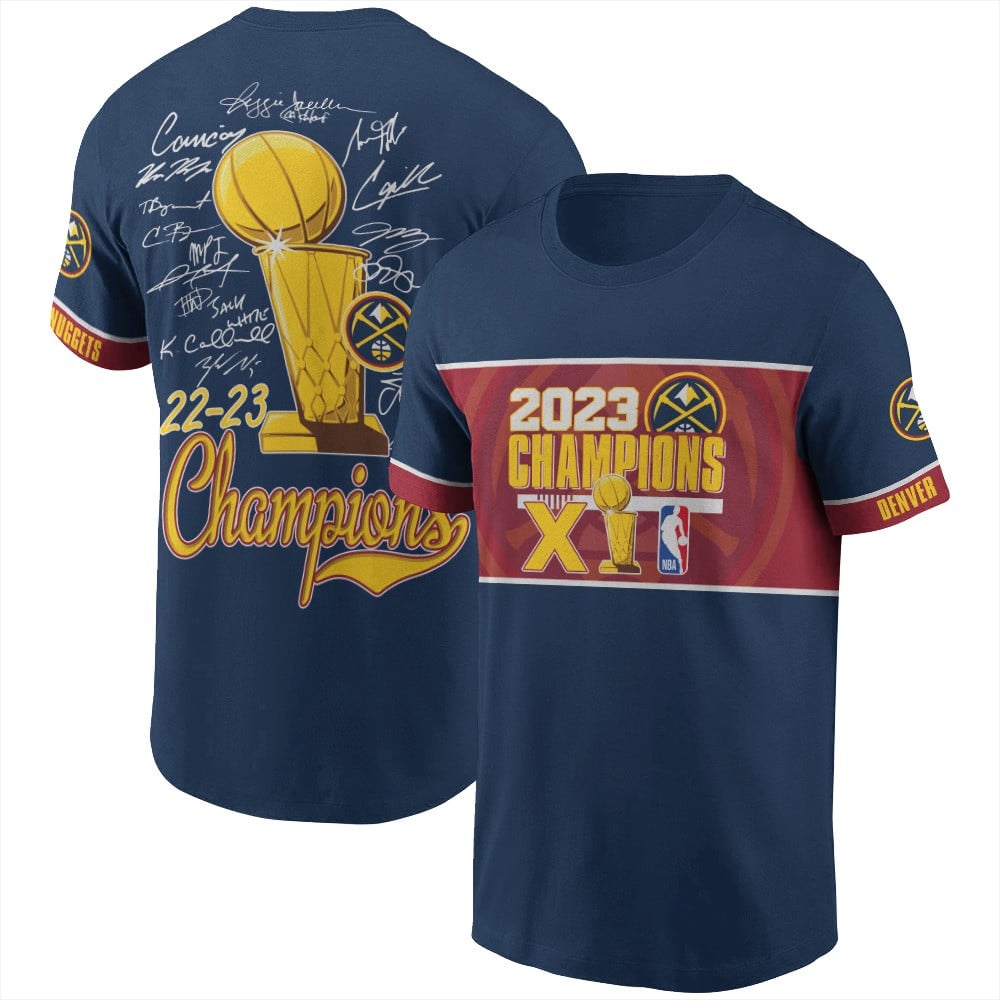 Denver Nuggets Winner Final Champion 2023 Print 3D T-Shirt