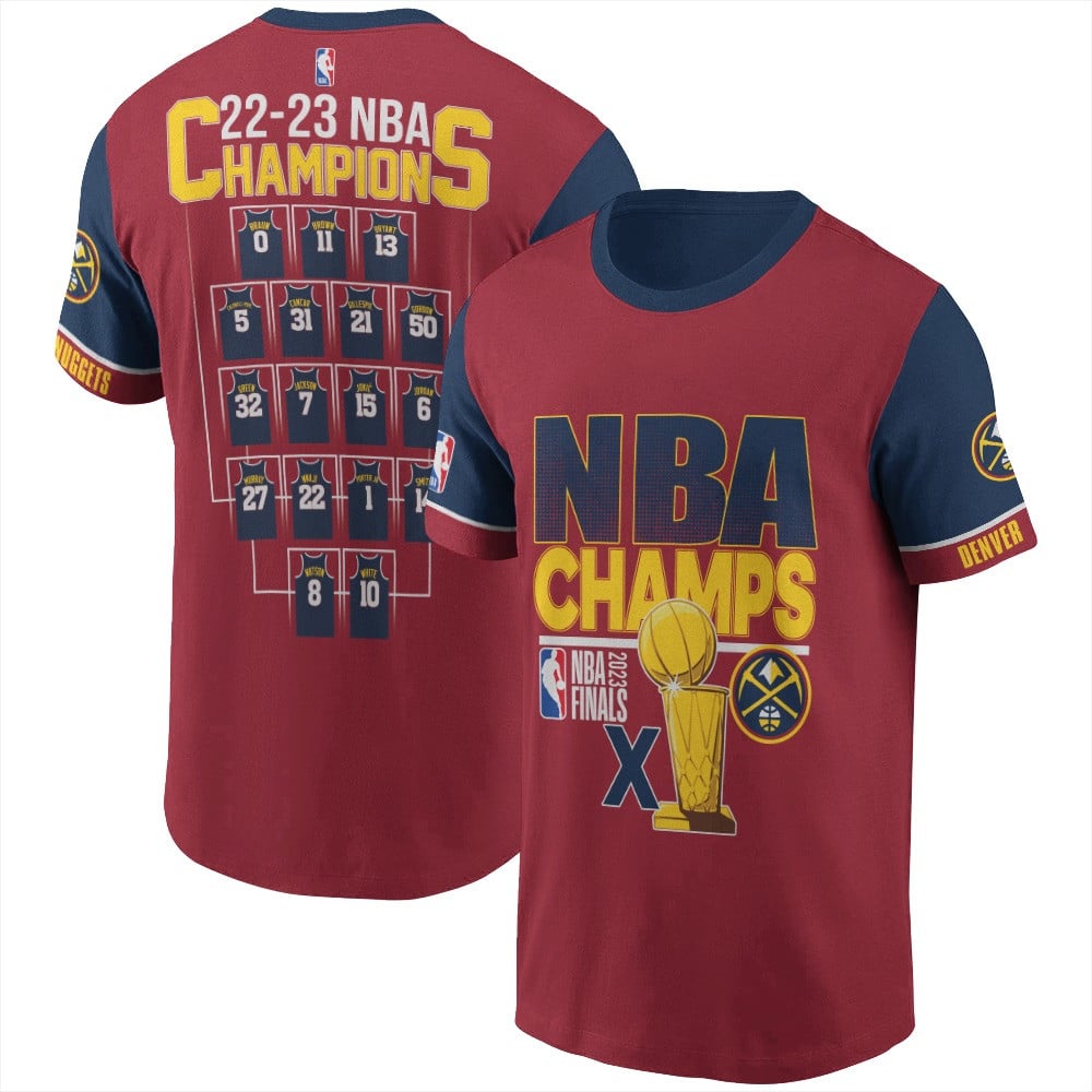 Denver Nuggets Winner Final Champion 2023 Print 3D T-Shirt V1