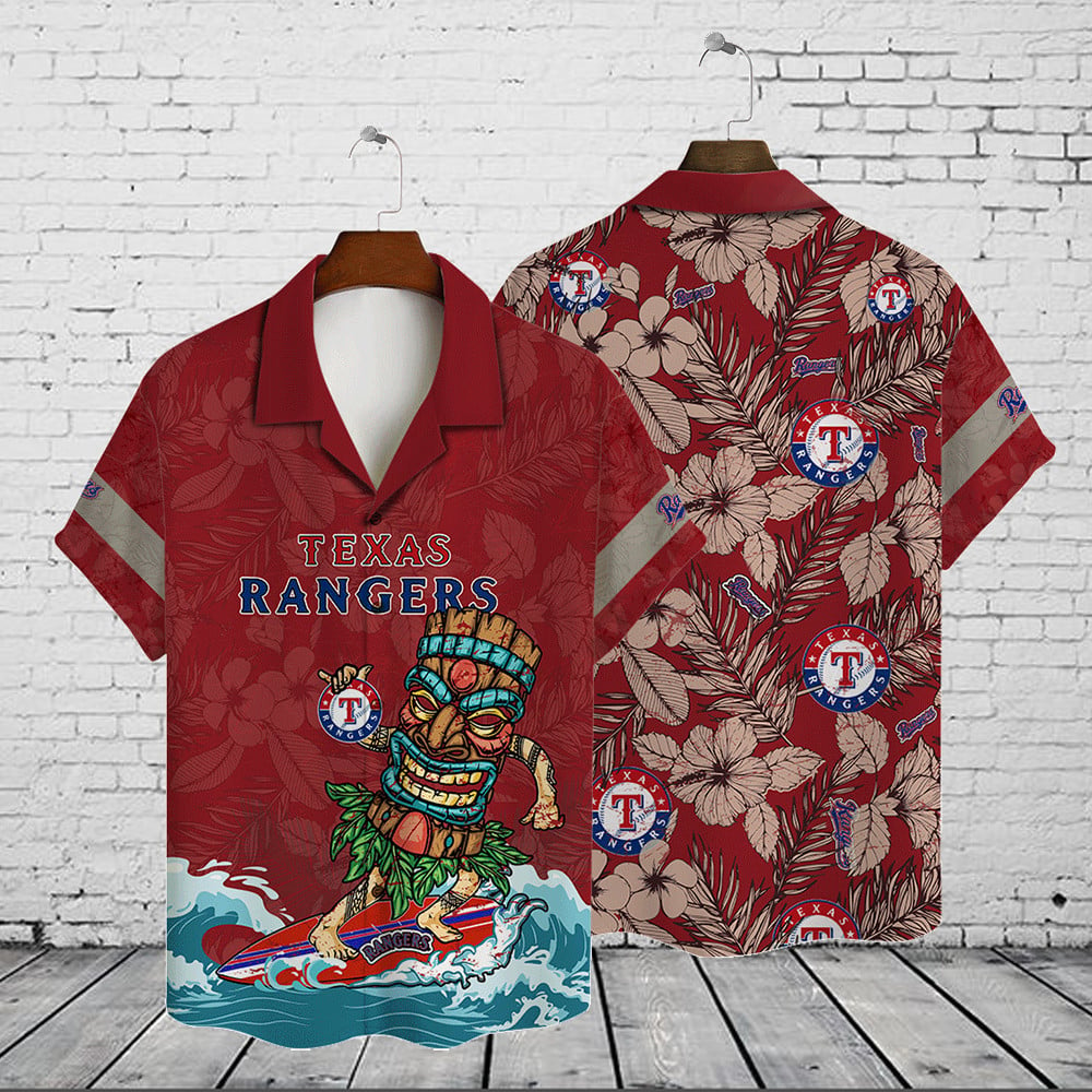 Texas Rangers 2023 AOP Hawaiian Shirt V15