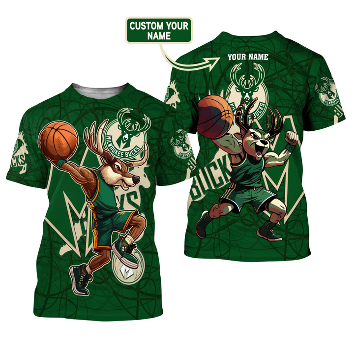 Milwaukee Bucks - National Basketball Association 2023 Unisex Customize 3D T-Shirt V2