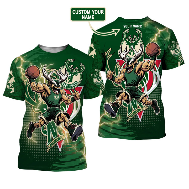 Milwaukee Bucks - National Basketball Association 2023 Unisex Customize 3D T-Shirt V3