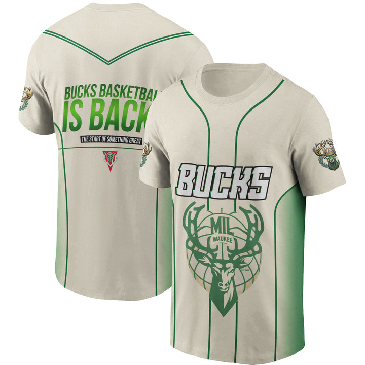 Milwaukee Bucks Basketball Is Back 3D T-Shirt