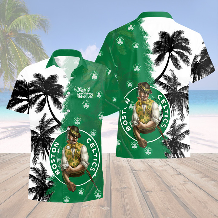 Boston Celtics Beach Summer 3D Hawaiian Shirt
