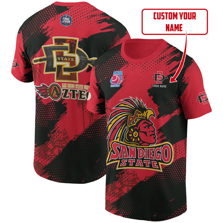 San Diego State Aztecs - National Collegiate Athletic Association 2023 Unisex Customized AOP T-Shirt V1