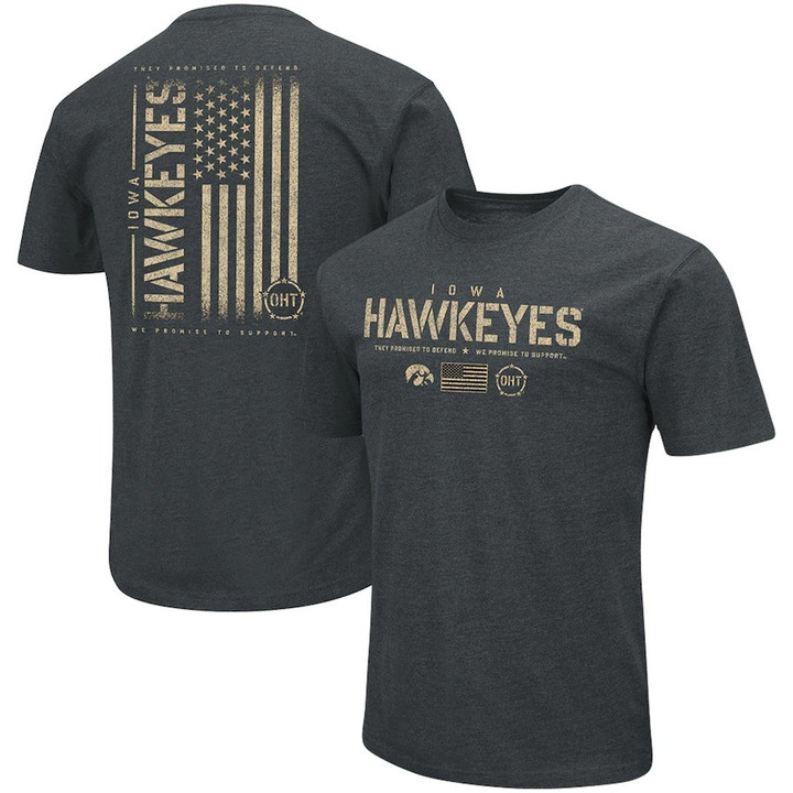 Iowa Hawkeyes University Women's Basketball USA Flag Pattern Print 2D T-Shirt