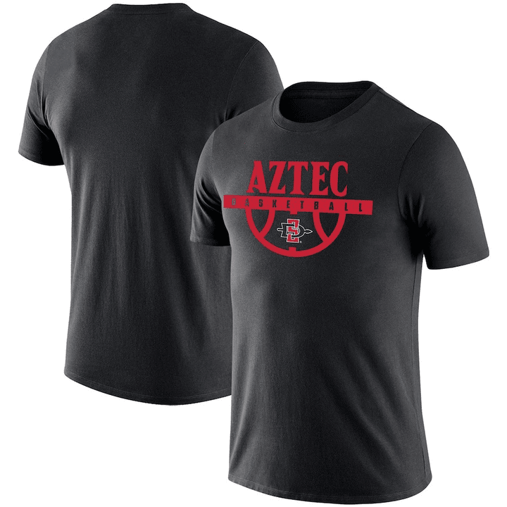 Black San Diego State Aztecs Basketball Drop Legend Performance National Collegiate Athletic Association 2023 Unisex T- Shirt SH1