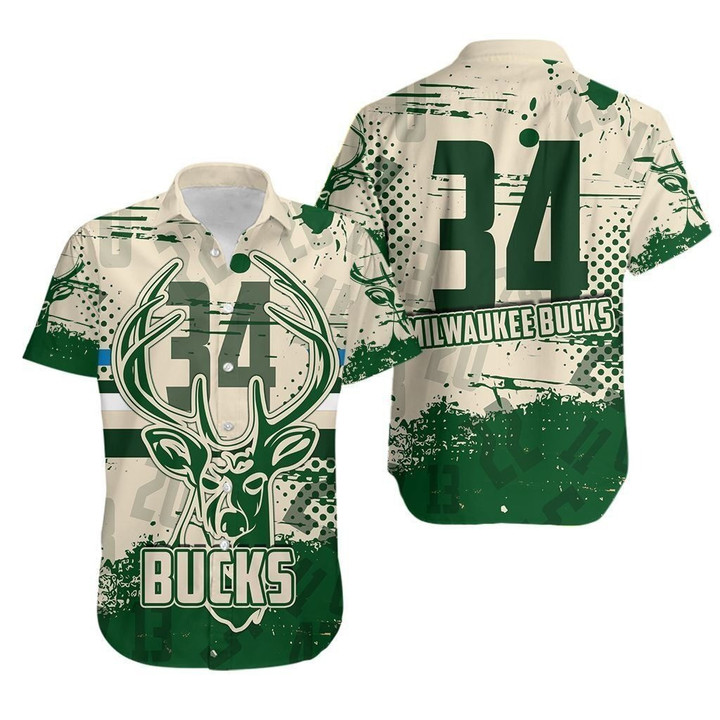 Milwaukee Bucks Basketball Pattern Sport For Fans 3D Hawaiian Shirt
