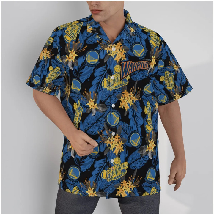 Golden State Warriors NBA 2023 Tropical Art The City 3D Hawaiian Shirt
