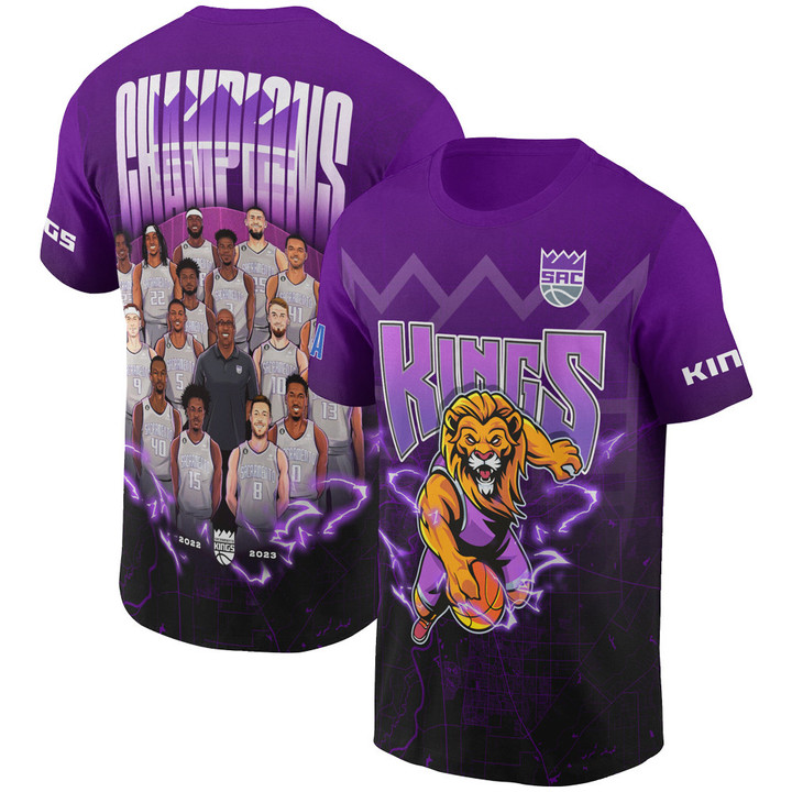 Sacramento Kings - National Basketball Association 2023 Unisex AOP T-Shirt V9