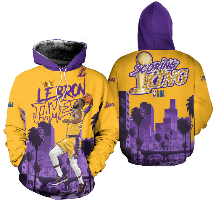 Lebron James Scoring King National Basketball Association Champions 2023 3D Hoodie SH1