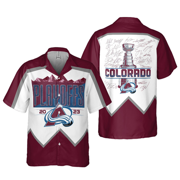 Colorado Avalanche Stanley Cup Playoffs 2023 Print 3D Hawaiian Shirt
