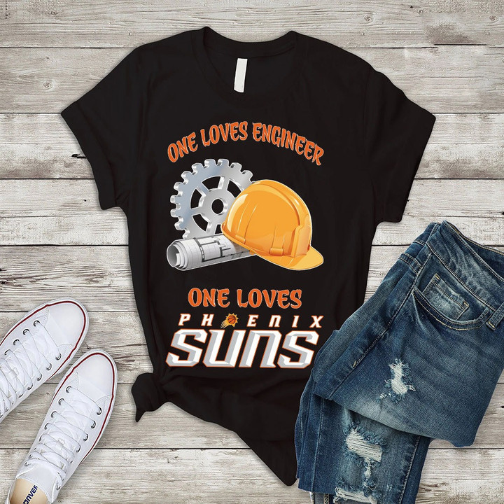 One Loves Engineer One Loves Phoenix Suns Print 2D T-Shirt For Women's