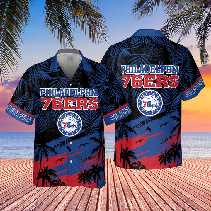 Philadelphia 76ers Basketball Association 2023 AOP Hawaiian Shirt SH1