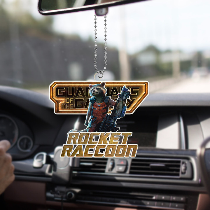 Rocket Raccoon Guardians Of The Galaxy Ornament Decor For Car Mirror And Backpack