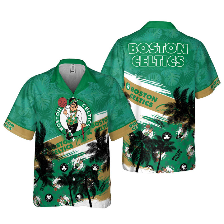 Boston Celtics Hibiscus Flower And Summer Pattern Print Hawaiian Shirt