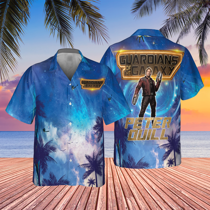 Star-Lord Guardians Of The Galaxy Universe Background 2023 AOP Hawaiian Shirt