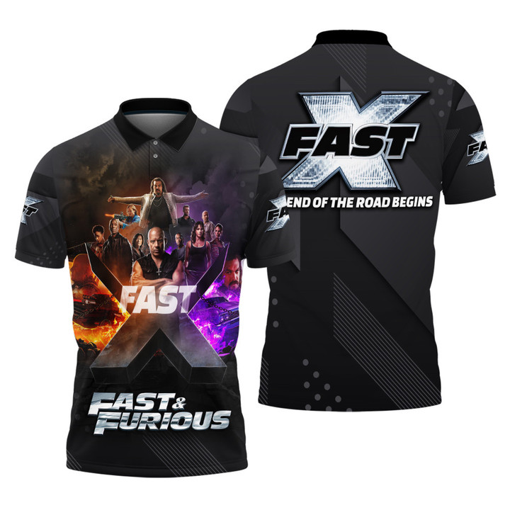Fast X The End Of The Road Begins Limited Edition 2023 3D Men's Polo Shirt