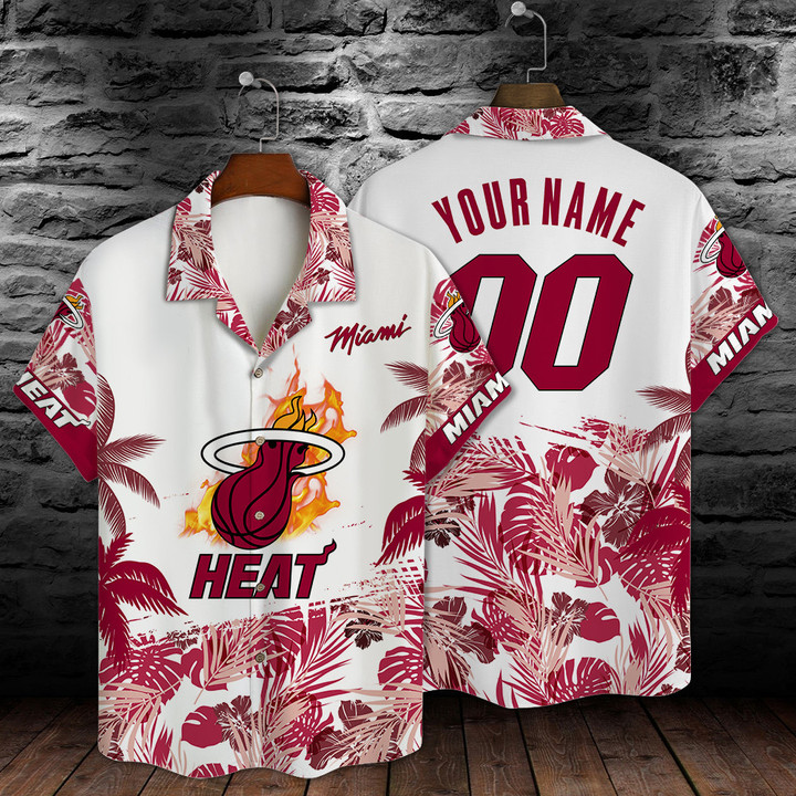 Miami Heat NBA Champions Custom Name 3D Hawaiian Shirt