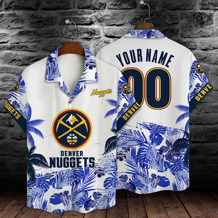 Denver Nuggets NBA Champions Custom Name 3D Hawaiian Shirt Pattern