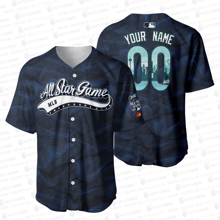 Custom Name And Number MLB All-Star Game 2023 Navy Baseball Jersey