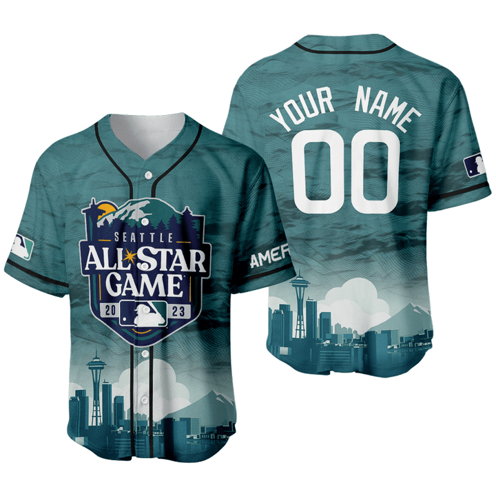 All-Star Game 2023 MLB American Team AOP Custom Baseball Jersey SH1ML
