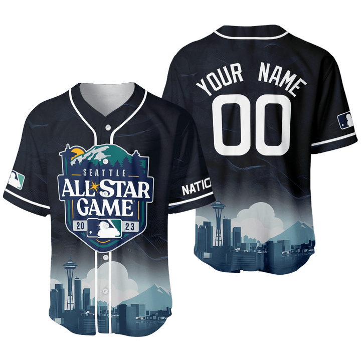 All-Star Game 2023 MLB National Team AOP Custom Baseball Jersey SH1ML