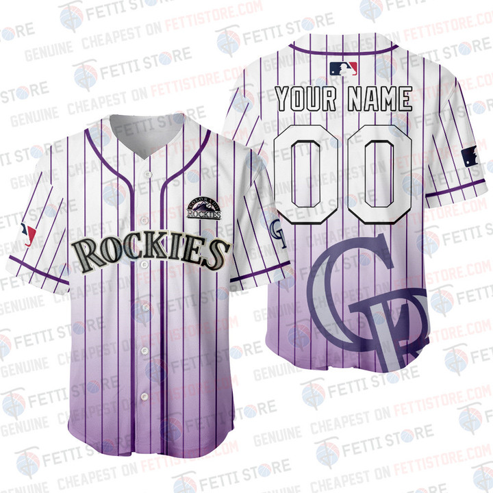 Colorado Rockies - Major League Baseball Customized AOP Baseball Jersey V5