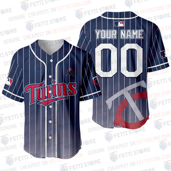 Minnesota Twins - Major League Baseball Customized AOP Baseball Jersey V5