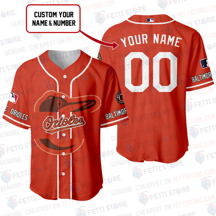 Baltimore Orioles - Major League Baseball Customized AOP Baseball Jersey V6