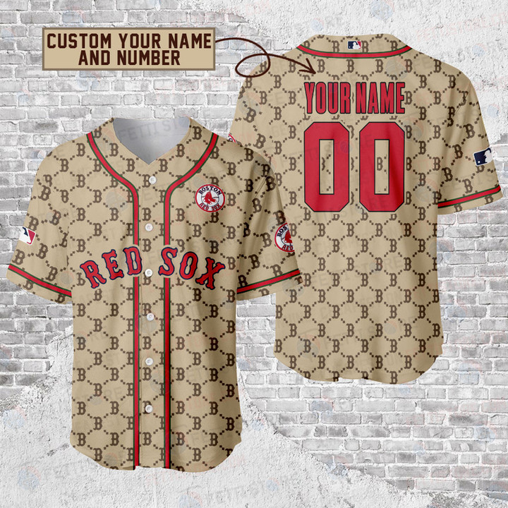 Boston Red Sox - Major League Baseball Customized AOP Baseball Jersey V7