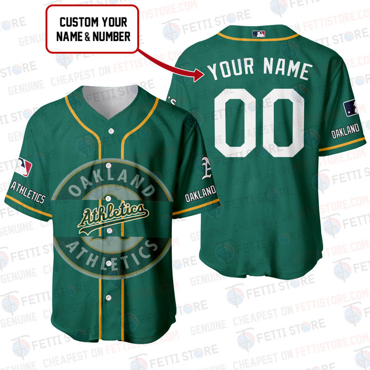 Oakland Athletics - Major League Baseball Customized AOP Baseball Jersey V6