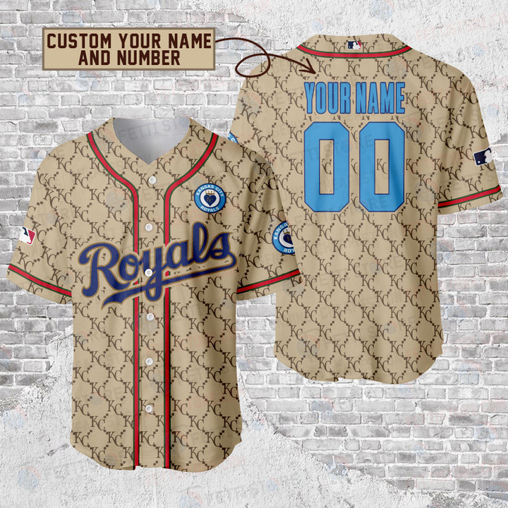 Kansas City Royals - Major League Baseball Customized AOP Baseball Jersey V7
