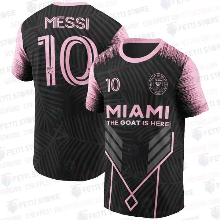 Lionel Messi Inter Miami CF Pink Print T-Shirt SH1DL V4