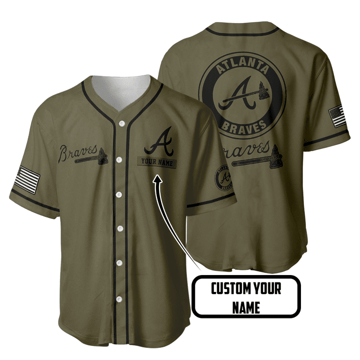 Atlanta Braves - Major League Baseball Customized Baseball Jersey V7