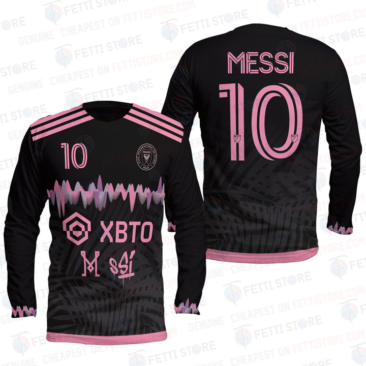 Messi Goat XBTO Inter Miami 3D Long Sleeve