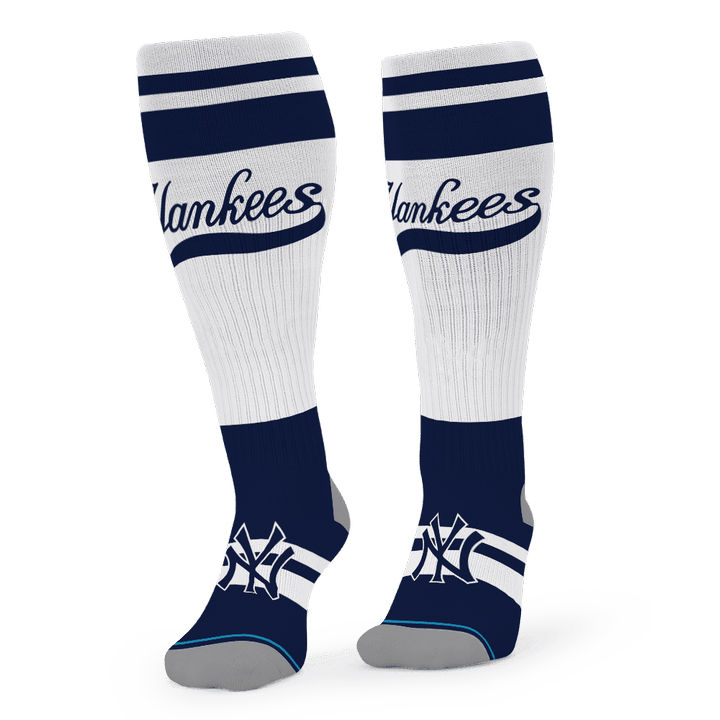 New York Yankees League Baseball 3D Print Over The Calf Sock V1 SH1MLB
