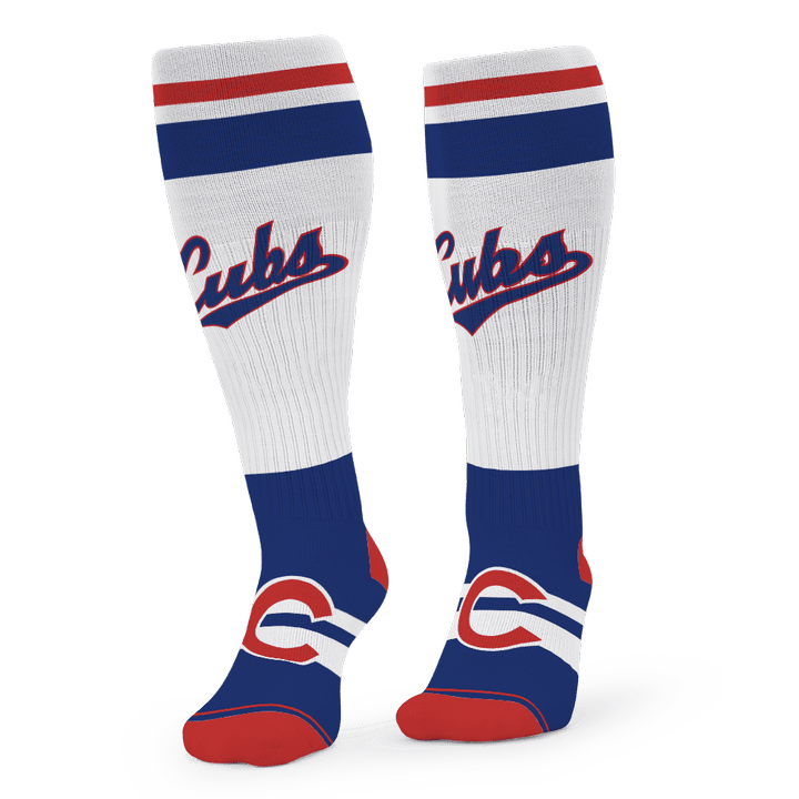 Chicago Cubs League Baseball 3D Print  Over The Calf Sock V1 SH1MLB