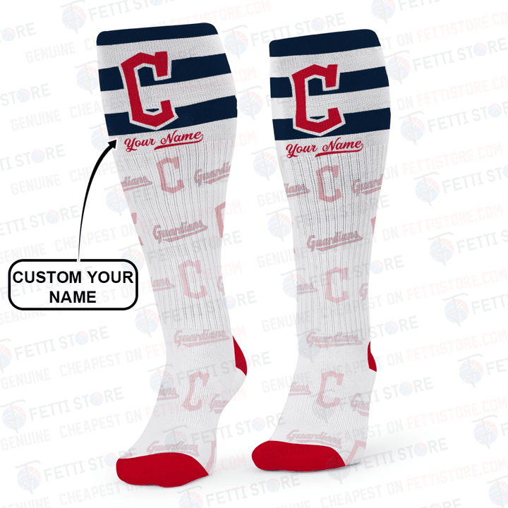 Cleveland Guardians Baseball 3D Print Sport Compression Custom Sock